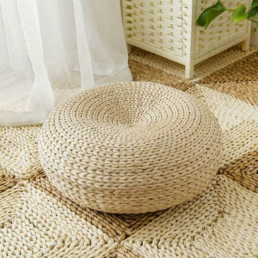 Coussin d'Assise en Quenouille Naturelle