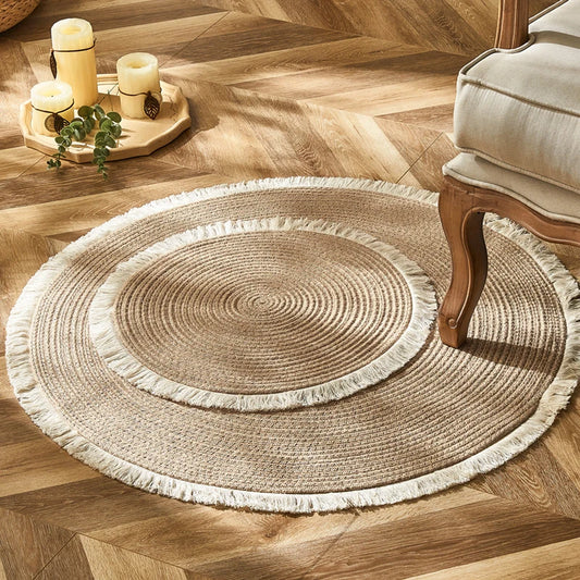 Tapis en Jute Rond de Luxe